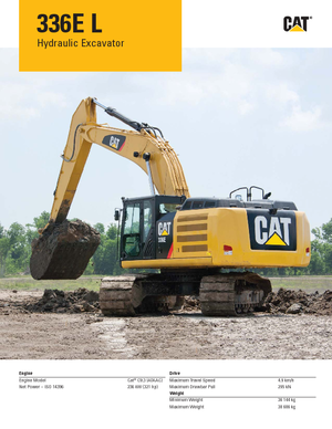 Верижни екскаватори Caterpillar 336D L