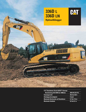 Верижни екскаватори Caterpillar 336D LN
