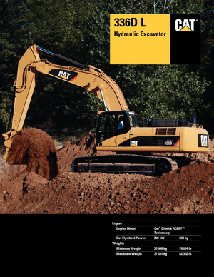 Верижни екскаватори Caterpillar 336D LN