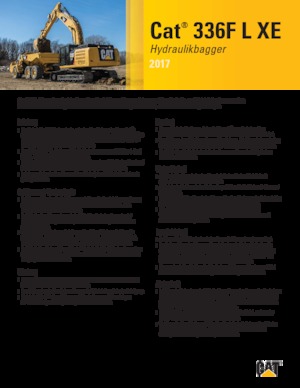Верижни екскаватори Caterpillar 336F L XE