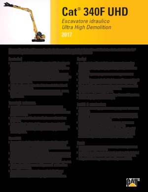 Верижни екскаватори Caterpillar 340F UHD