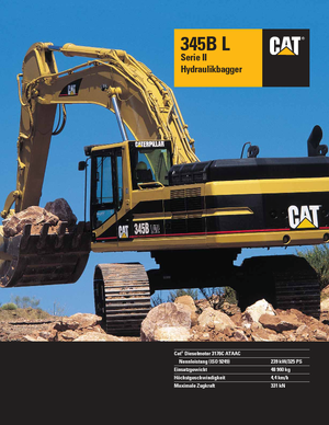 Верижни екскаватори Caterpillar 345 B L II