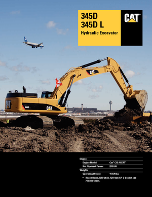 Верижни екскаватори Caterpillar 345D L