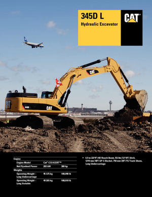 Верижни екскаватори Caterpillar 345D L