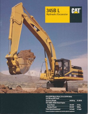 Верижни екскаватори Caterpillar 345B
