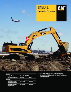 Верижни екскаватори Caterpillar 345D