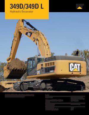 Верижни екскаватори Caterpillar 349D