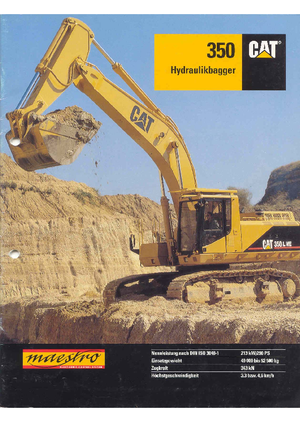 Верижни екскаватори Caterpillar 350 L