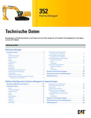 Верижни екскаватори Caterpillar 352