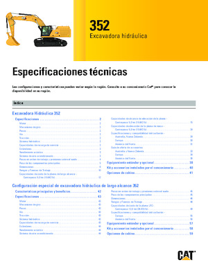 Верижни екскаватори Caterpillar 352