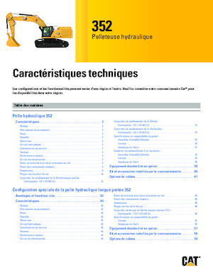 Верижни екскаватори Caterpillar 352