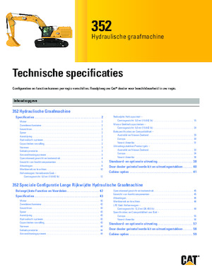 Верижни екскаватори Caterpillar 352
