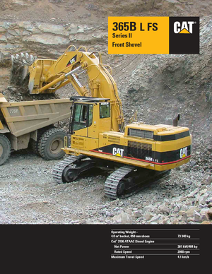 Верижни екскаватори Caterpillar 365 B L II