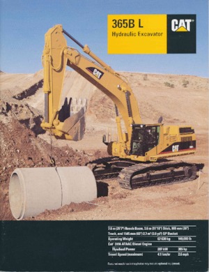 Верижни екскаватори Caterpillar 365B