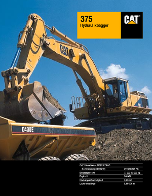 Верижни екскаватори Caterpillar 375 L