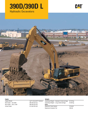 Верижни екскаватори Caterpillar 390D L