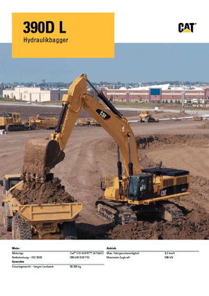 Верижни екскаватори Caterpillar 390D L