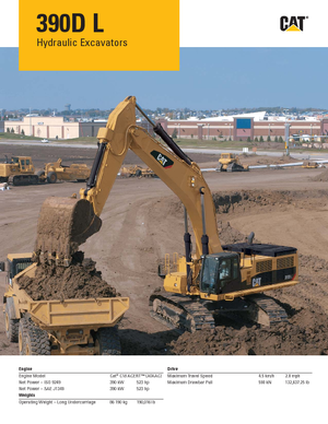 Верижни екскаватори Caterpillar 390D L