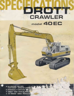 Верижни екскаватори Drott 40EC