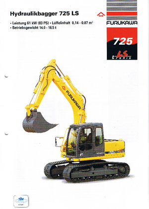 Верижни екскаватори Furukawa 725 LS-tronic