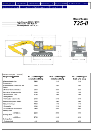 Верижни екскаватори Furukawa 735-II LS