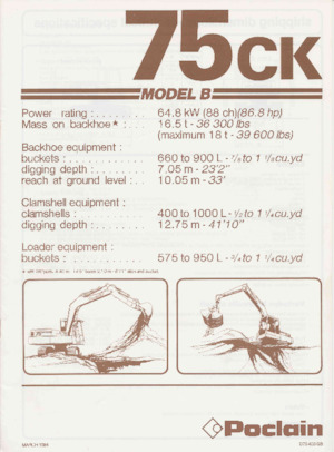 Щишки за ексаватори Case Poclain 75CK