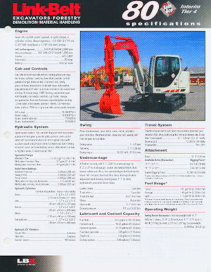 Верижни екскаватори Link-Belt 80 Spin Ace