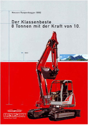 Верижни екскаватори Neuson 8002