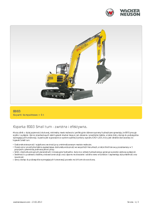 Верижни екскаватори Neuson 8003