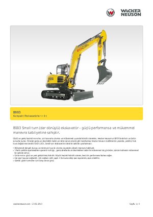 Верижни екскаватори Neuson 8003