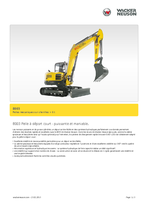 Верижни екскаватори Neuson 8003