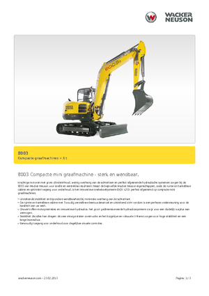 Верижни екскаватори Neuson 8003