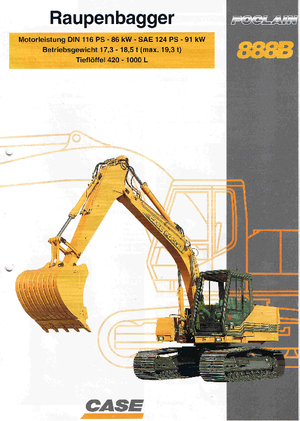 Верижни екскаватори Case Poclain 888 B CK