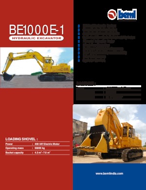 Верижни екскаватори Beml BE1000E-1