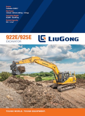Верижни екскаватори Liugong 922E