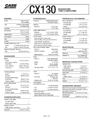 Верижни екскаватори Case CX 130