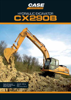 Верижни екскаватори Case CX 290 B NLC