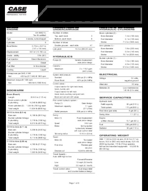 Верижни екскаватори Case CX 700