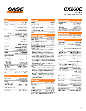 Верижни екскаватори Case CX260E