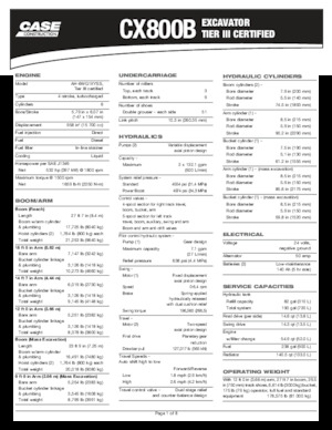 Верижни екскаватори Case CX800B