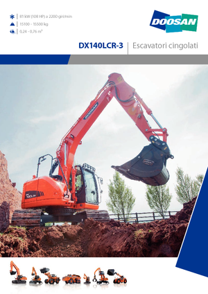 Верижни екскаватори Doosan DX140LCR-3