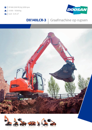 Верижни екскаватори Doosan DX140LCR-3