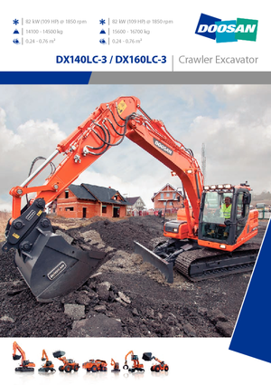 Верижни екскаватори Doosan DX140LCR-3