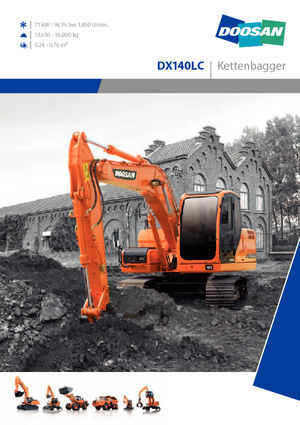 Верижни екскаватори Doosan DX 140 LC