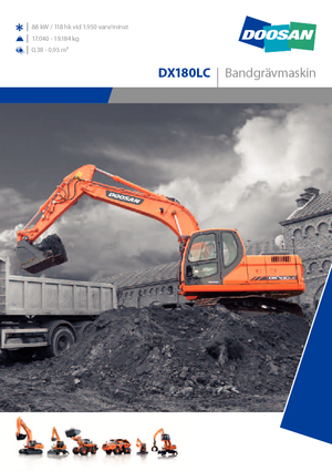 Верижни екскаватори Doosan DX 180 LC
