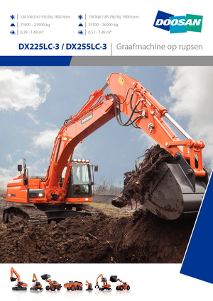 Верижни екскаватори Doosan DX255NLC-3