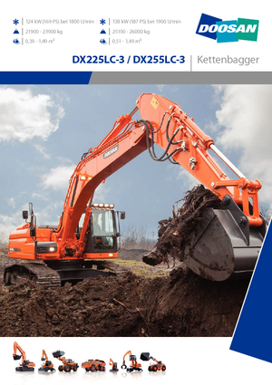Верижни екскаватори Doosan DX255NLC-3