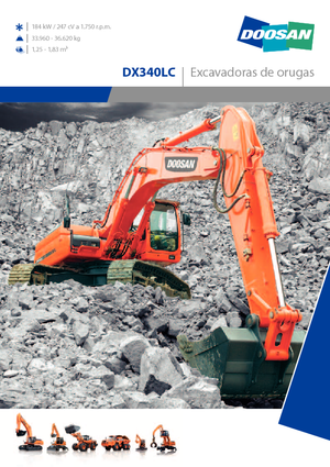 Верижни екскаватори Doosan DX 340 LC