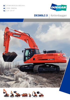 Верижни екскаватори Doosan DX380LC-3