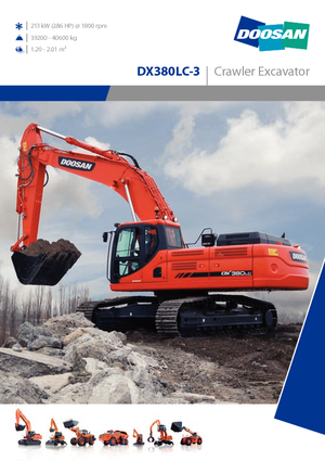 Верижни екскаватори Doosan DX380NLC-3